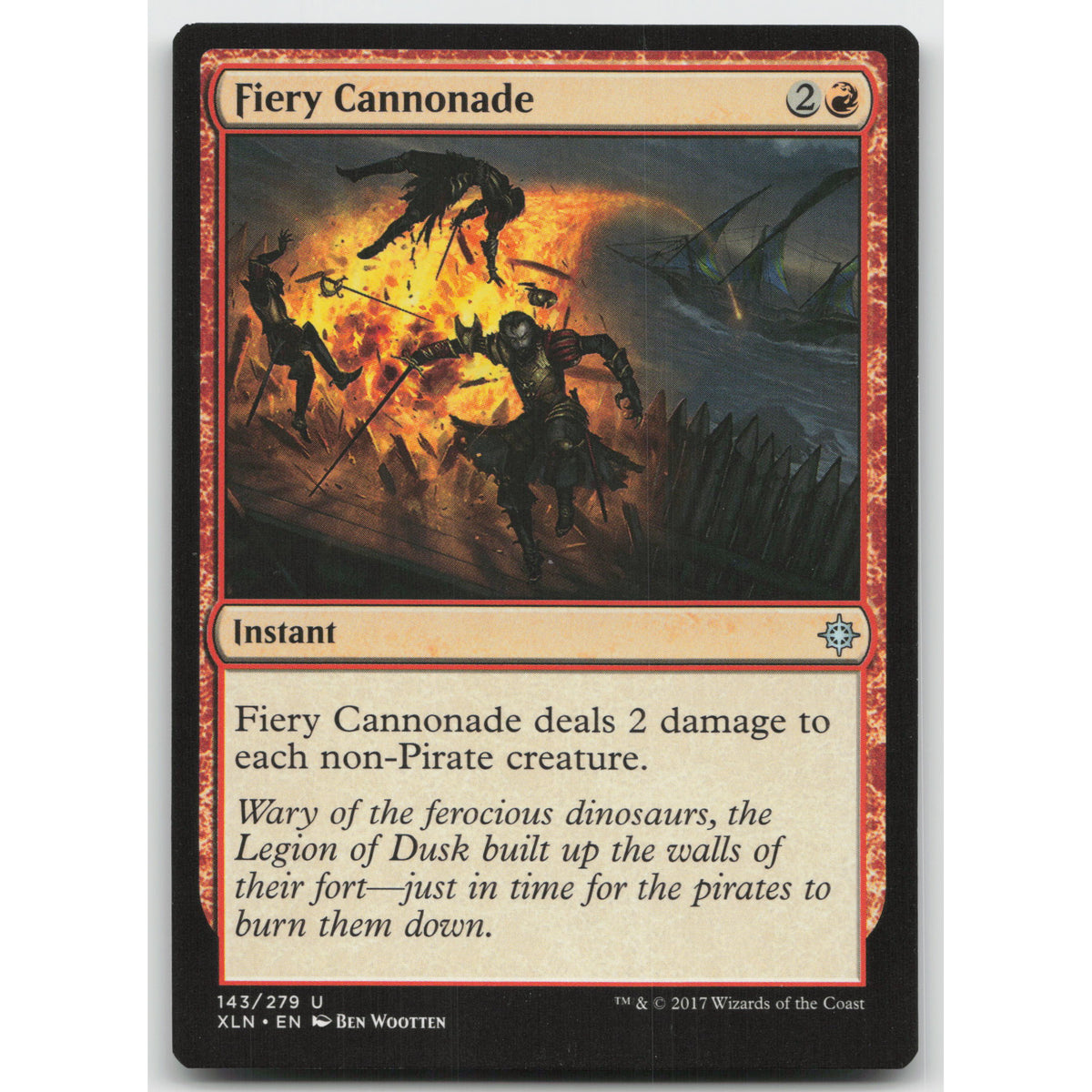 Fiery Cannonade Ixalan 143 Uncommon NM MTG