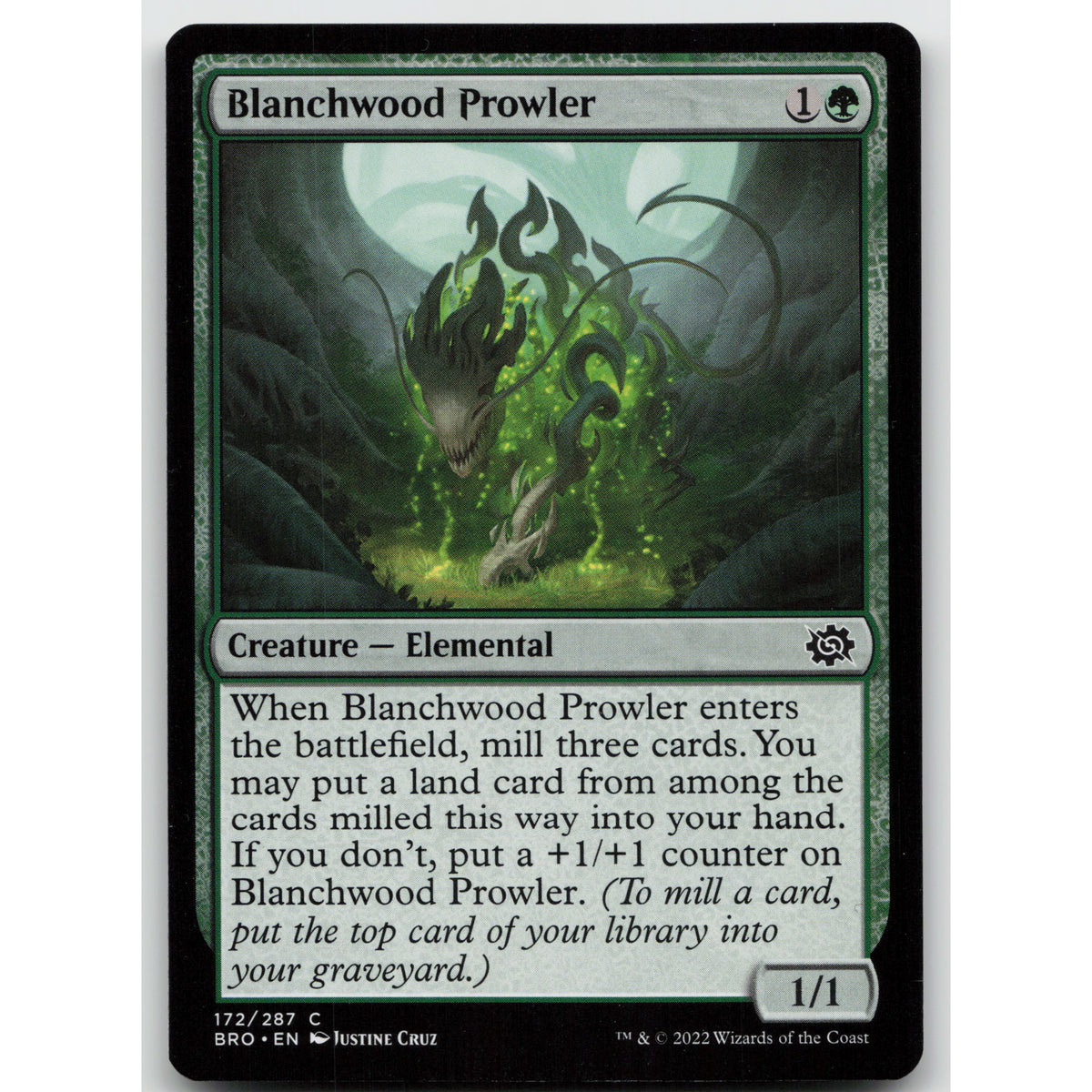 Blanchwood Prowler The Brothers' War 172 Common NM MTG