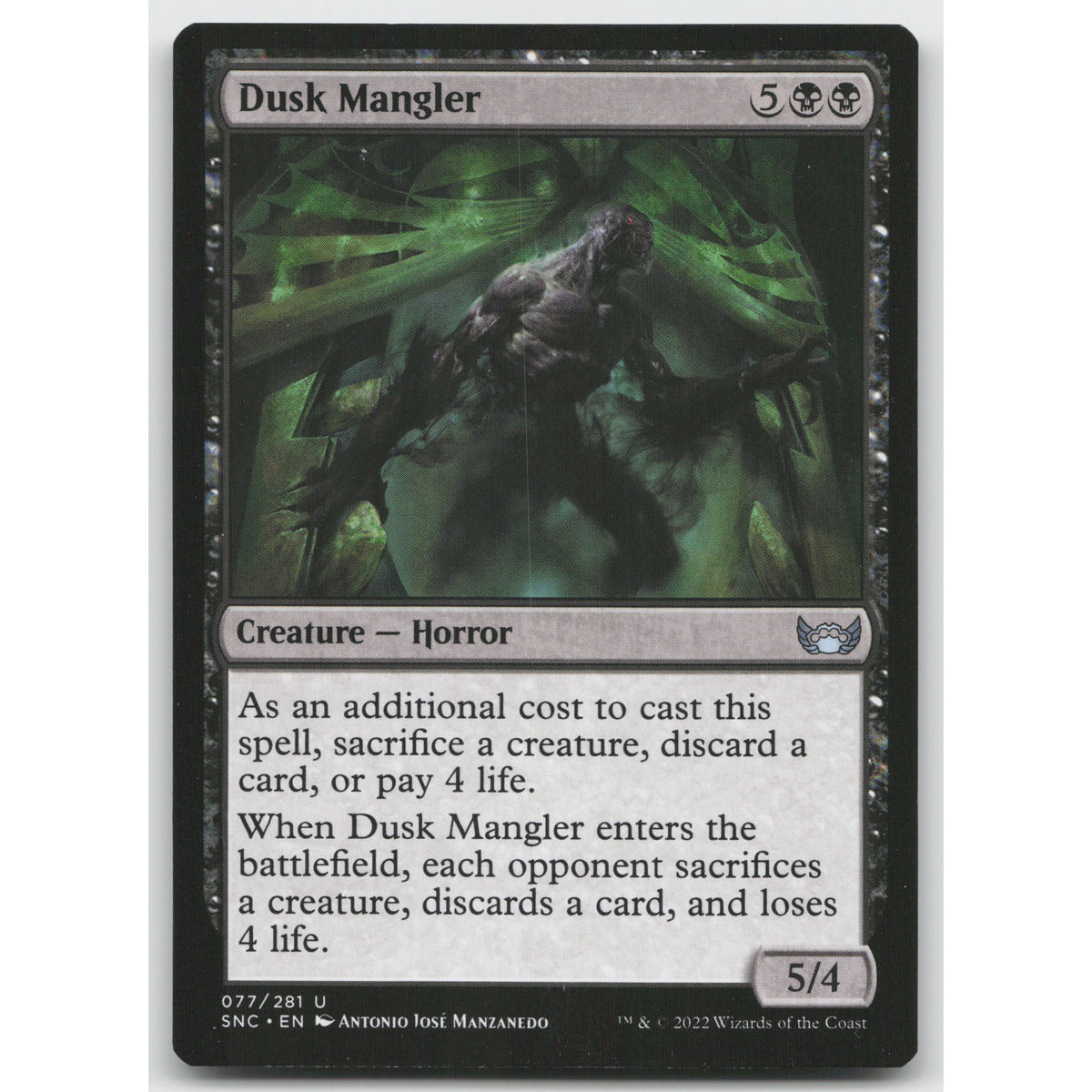 Dusk Mangler Streets of New Capenna 77 Uncommon NM MTG