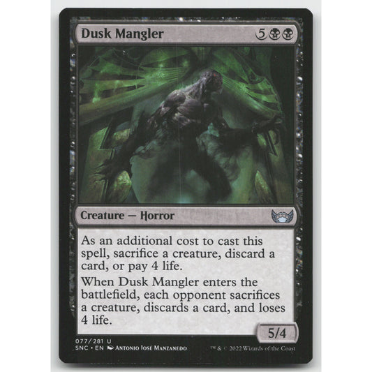 Dusk Mangler Streets of New Capenna 77 Uncommon NM MTG