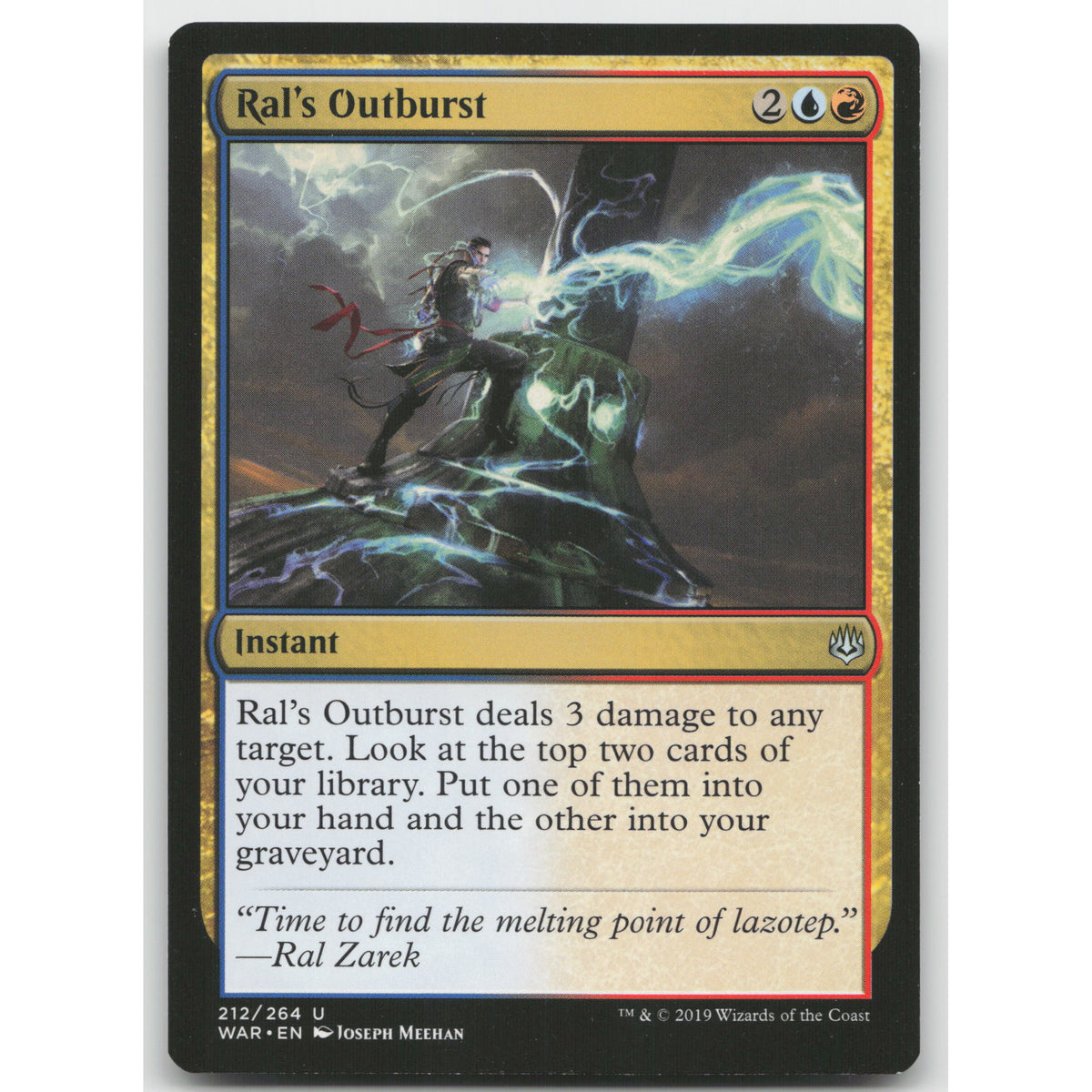 Ral's Outburst War of the Spark 212 Uncommon NM MTG