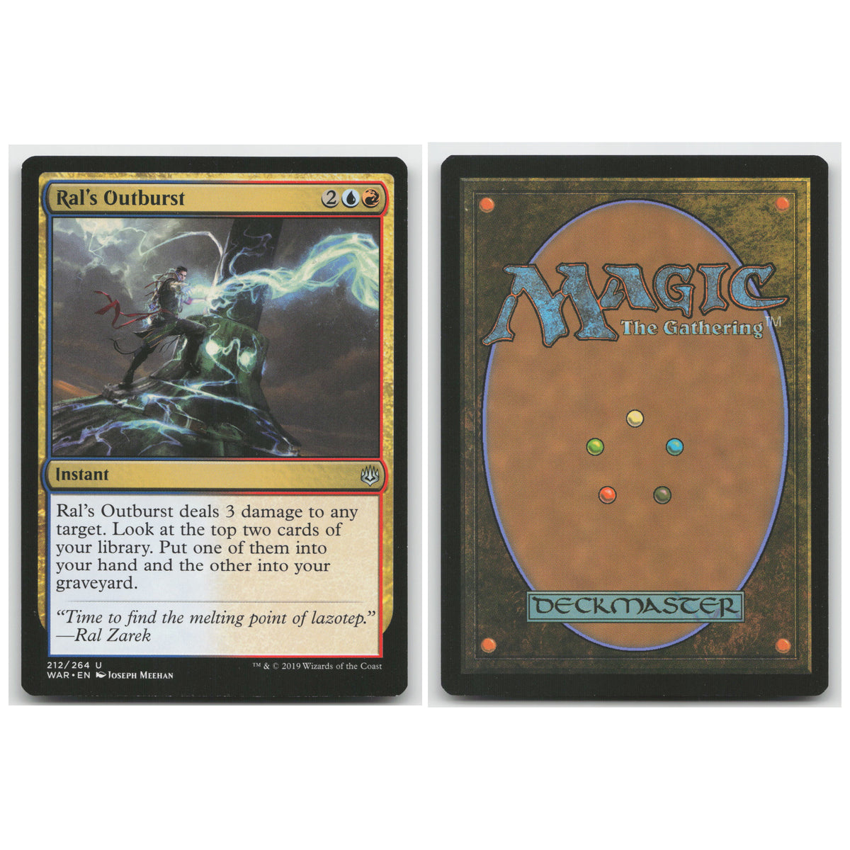 Ral's Outburst War of the Spark 212 Uncommon NM MTG