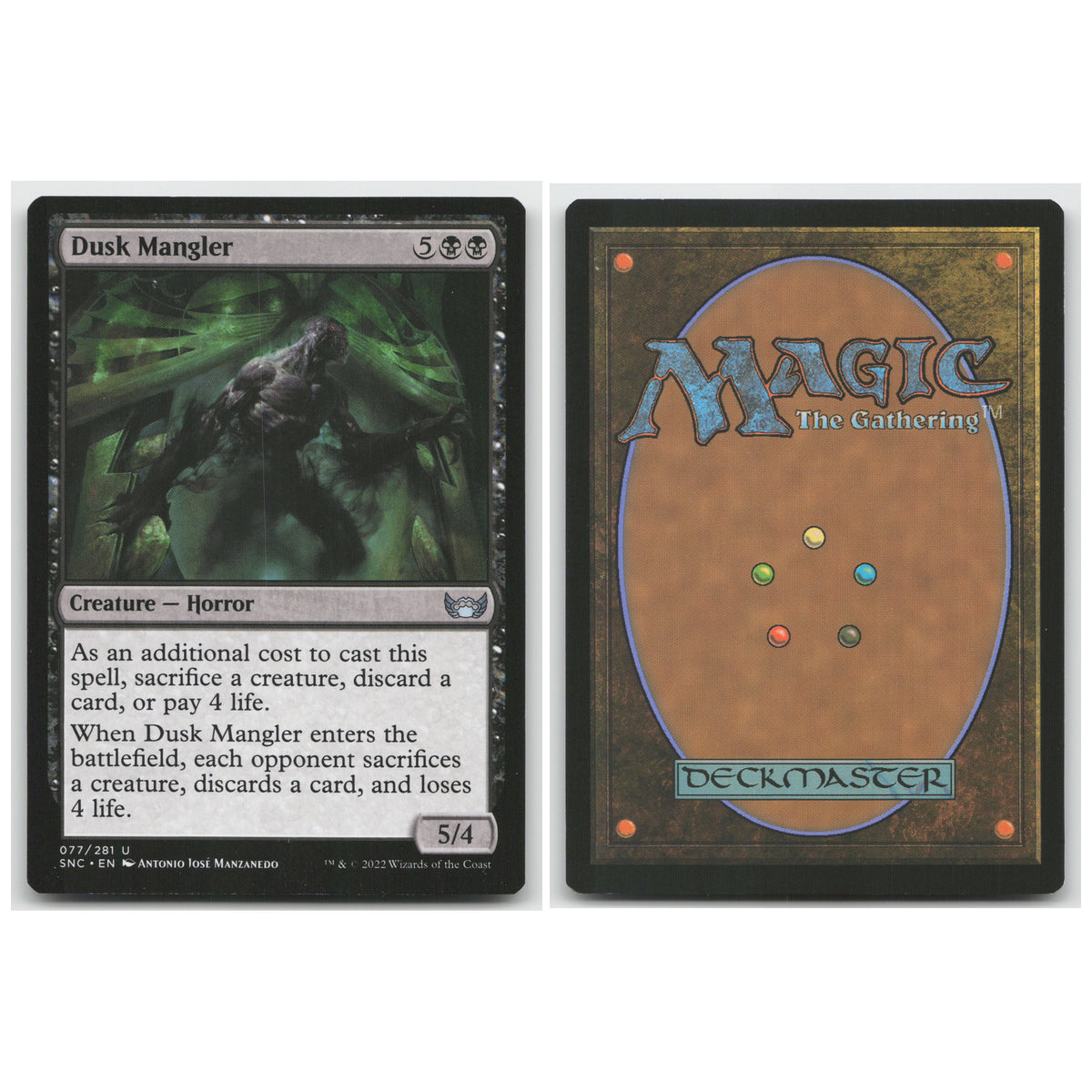 Dusk Mangler Streets of New Capenna 77 Uncommon NM MTG