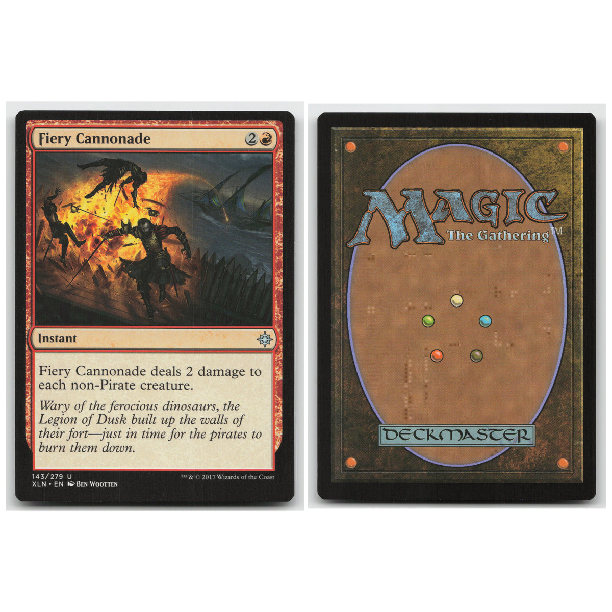 Fiery Cannonade Ixalan 143 Uncommon NM MTG