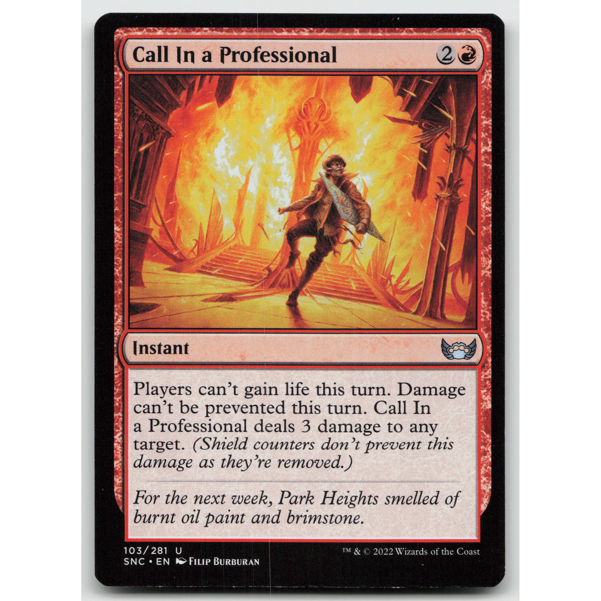 Call In a Professional Streets of New Capenna 103 Uncommon NM MTG