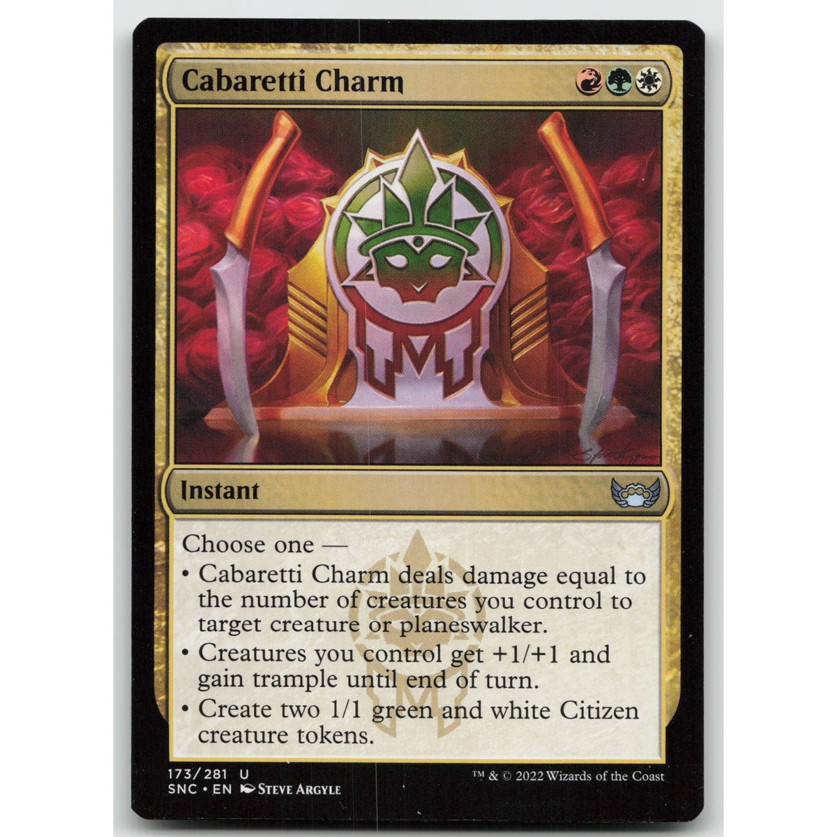 Cabaretti Charm Streets of New Capenna 173 Uncommon NM MTG
