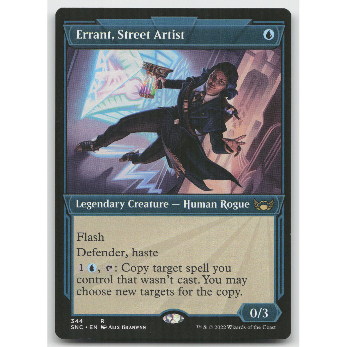 Errant, Street Artist (Showcase) Streets of New Capenna 344 Rare NM MTG