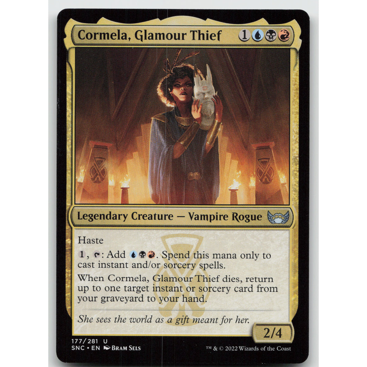 Cormela, Glamour Thief Streets of New Capenna 177 Uncommon NM MTG