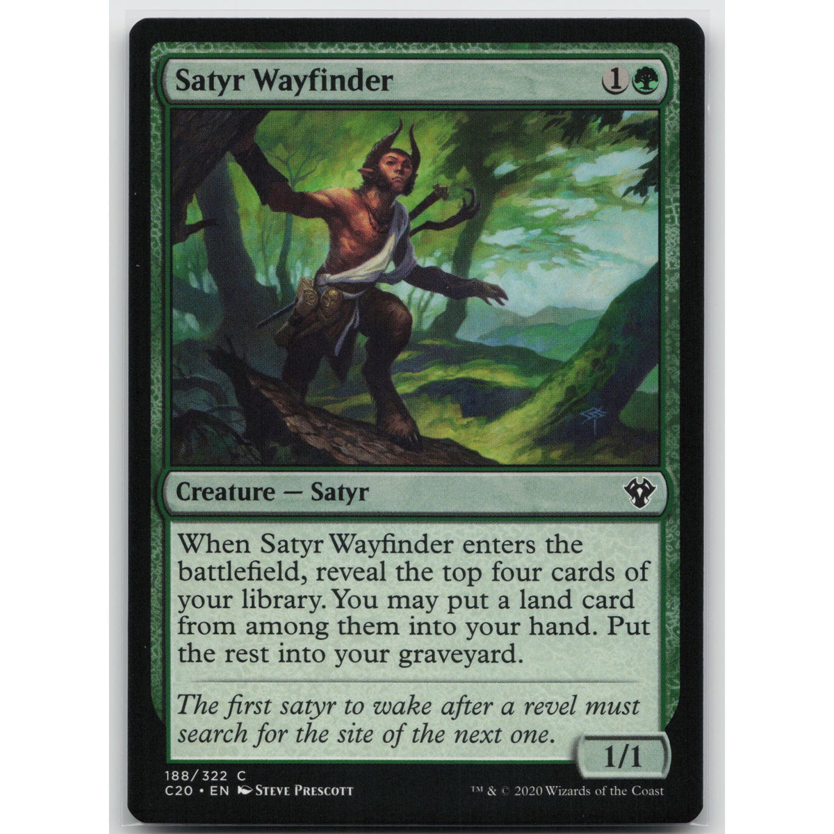 Satyr Wayfinder Commander 2020 188 Common NM MTG