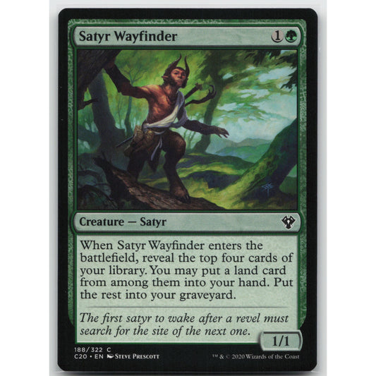 Satyr Wayfinder Commander 2020 188 Common NM MTG