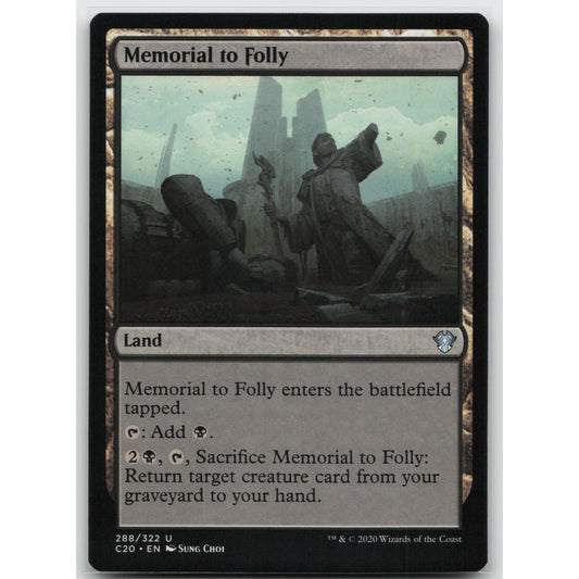 Memorial to Folly Commander 2020 288 Uncommon NM MTG
