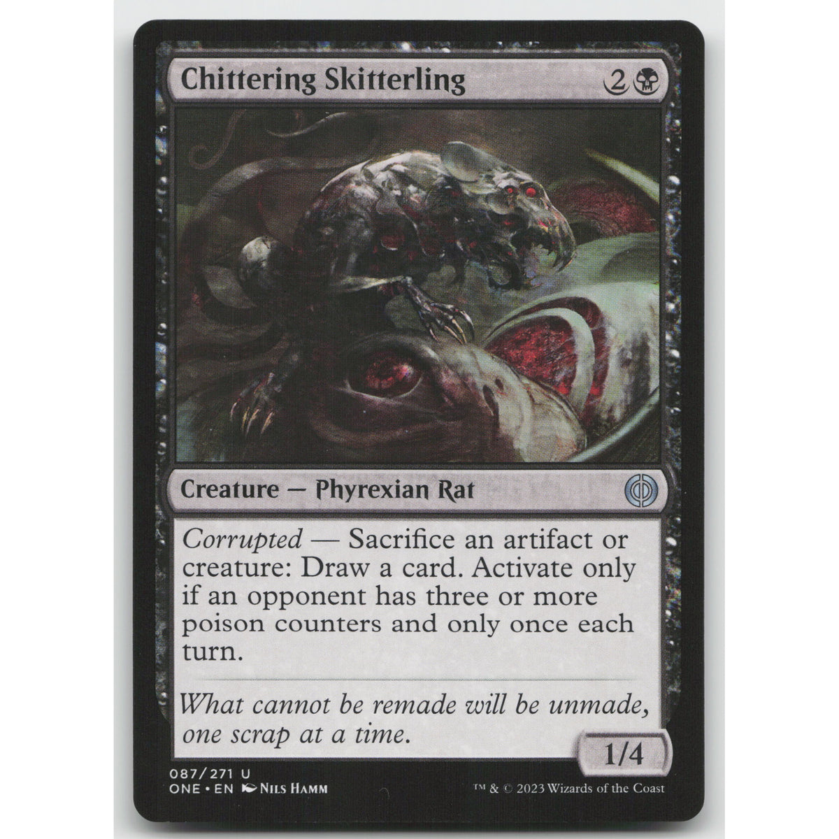 Chittering Skitterling Phyrexia: All Will Be One 87 Uncommon NM MTG