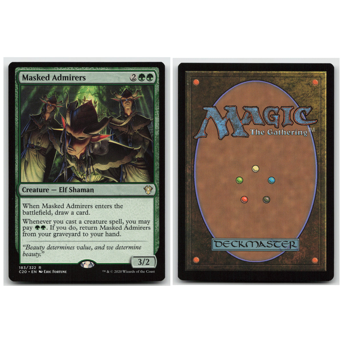 Masked Admirers Commander 2020 183 Rare NM MTG
