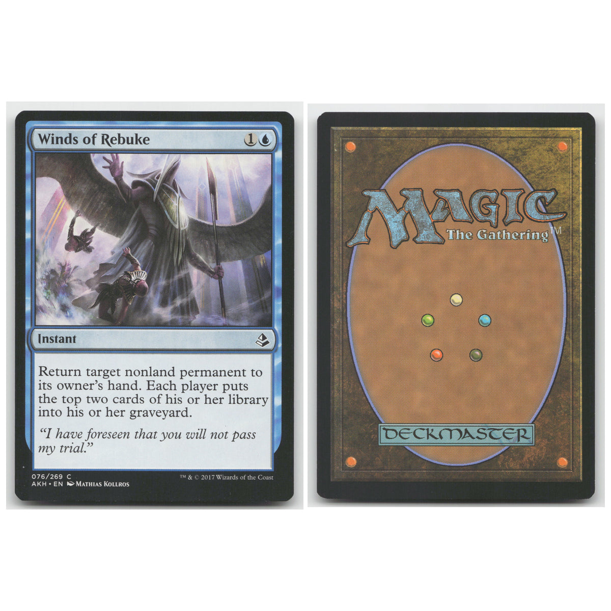 Winds of Rebuke Amonkhet 76 Common NM MTG