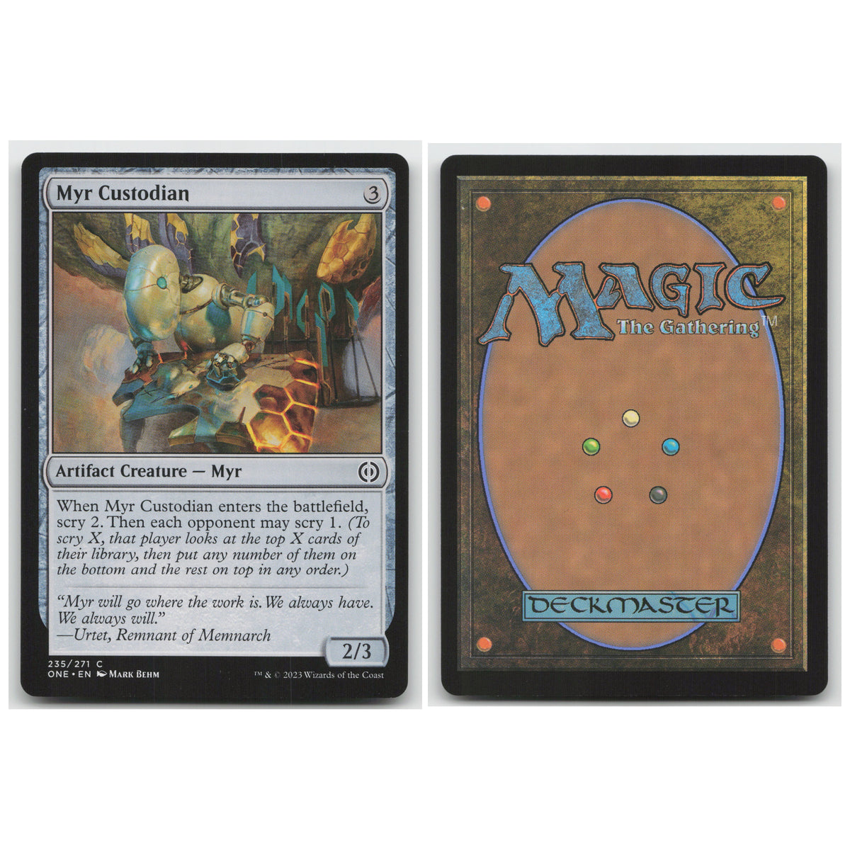 Myr Custodian Phyrexia: All Will Be One 235 Common NM MTG