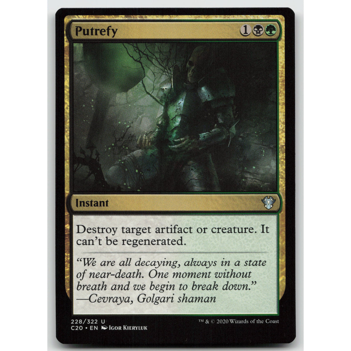 Putrefy Commander 2020 228 Uncommon NM MTG