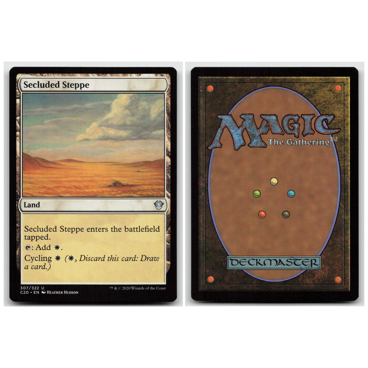 Secluded Steppe Commander 2020 307 Uncommon NM MTG